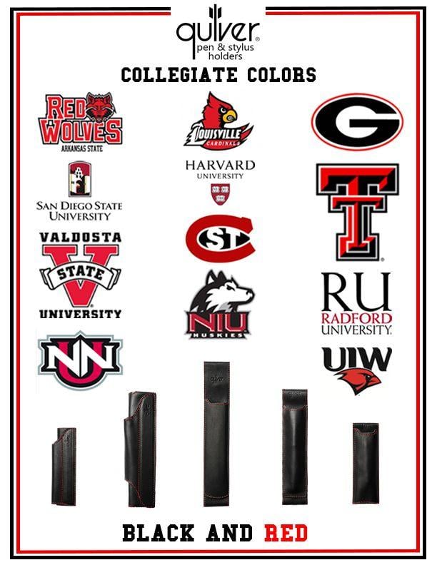 College Red Logo - Black & Red College Color Quivers | University Colors | Quiver Pen ...