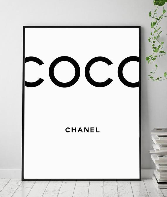 Printable Chanel Logo - Chanel print chanel fashion art chanel logo poster chanel | Etsy