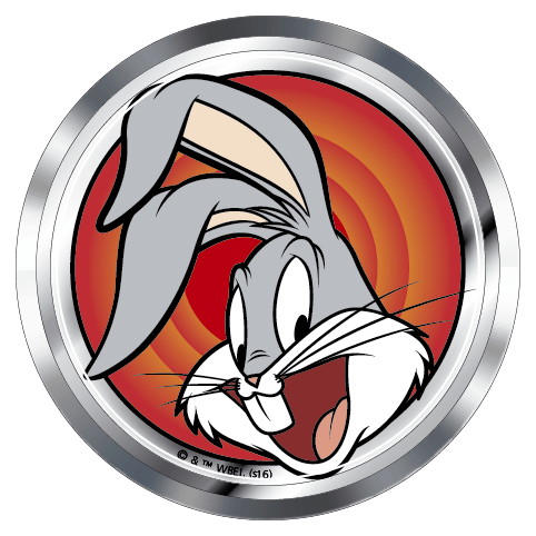 Bugs Bunny Logo - Looney Tunes Bugs Bunny Premium 3D Chrome Fan Emblem - Car Badge ...