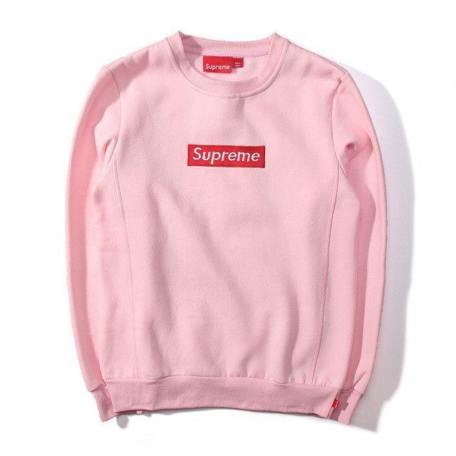 [定休日以外毎日出荷中] Supreme Pink Sweatshirt Hooded Logo Box Bling - パーカー