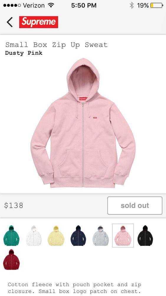 Pink Supreme Hoodie Box Logo - Supreme Mini Box Logo Zip Up Sweatshirt | eBay