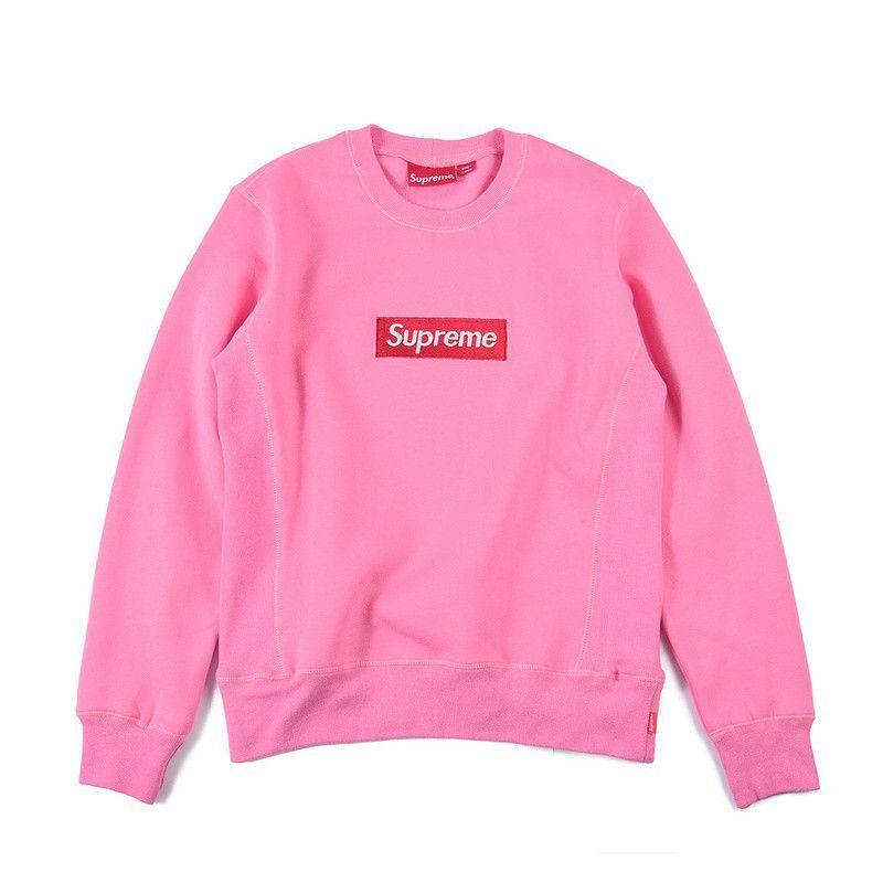 Pink Supreme Hoodie Box Logo - Supreme Box Logo Crewneck. A Crop Lingerie Crop Top T Shirts