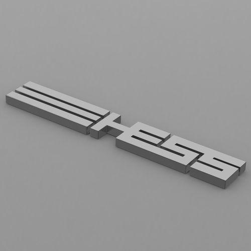 Hess Logo - 3D model hess logo