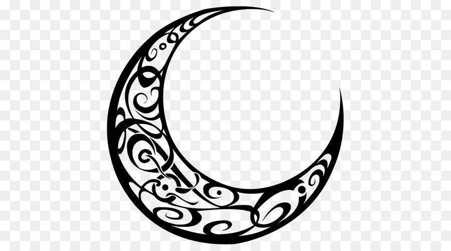 Moon Logo - Crescent Black And White png download - 500*500 - Free Transparent ...