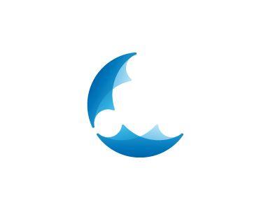 Crescent Moon Logo - Linen Moon Logo