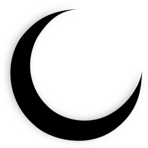 Crescent Moon Logo - Crescent Moon Black Clip Art clip art online