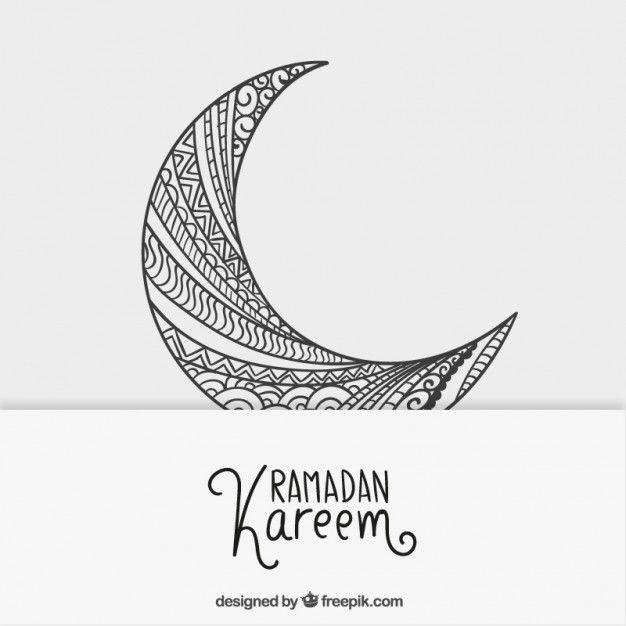 Crescent Moon Logo - Sketchy crescent moon for ramadan kareem Vector | Free Download