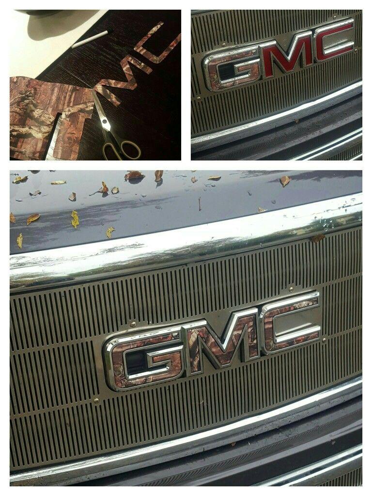 Camo GMC Logo - Turn your truck logo in a cool camo logo with a camo sticker wrap ...