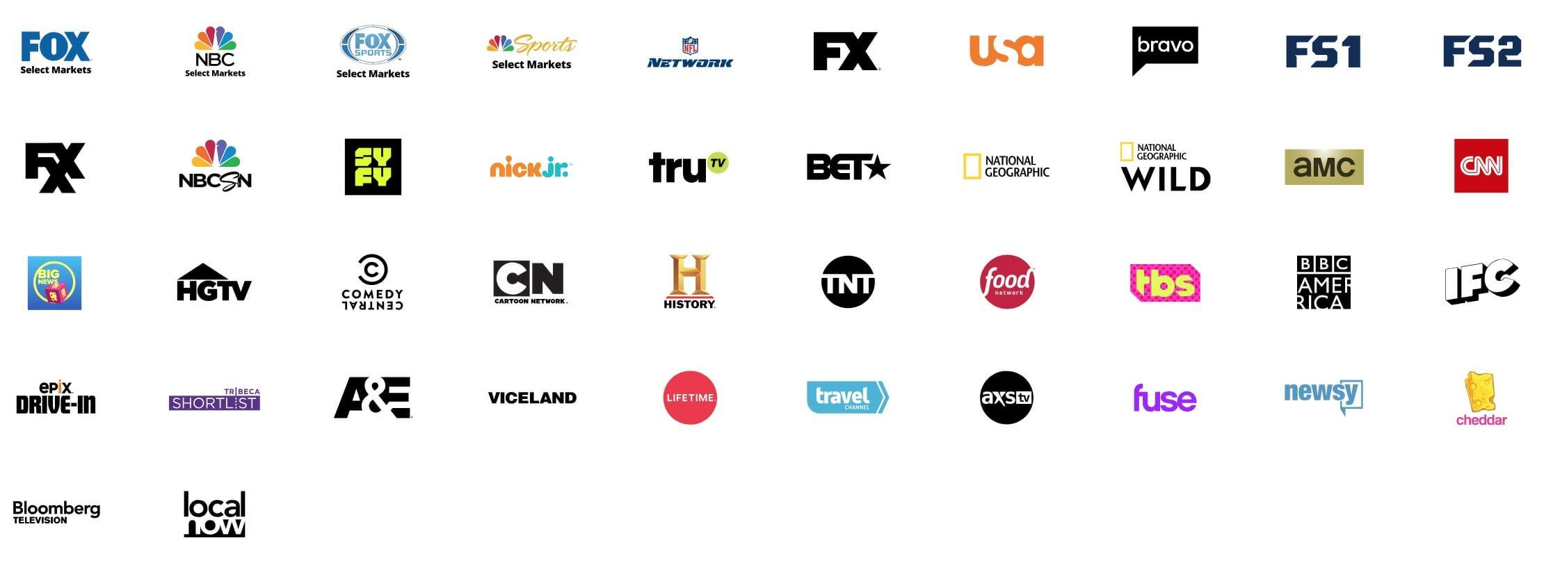 Blue TV Logo - Sling TV Channels: The Channel List for Sling Orange and Sling Blue