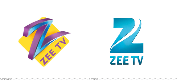 Blue TV Logo - Brand New: Zee TV Sees Swooshes