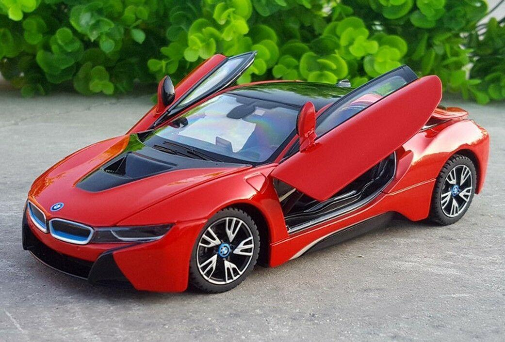 BMW Red Car Logo - Rastar 1:24 BMW i8 Concept Car Roadster diecast metal model new