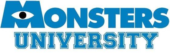 Monsters U Logo - Monster U font | MONSTERS UNIVERSITY PARTY | Pinterest | Monster ...