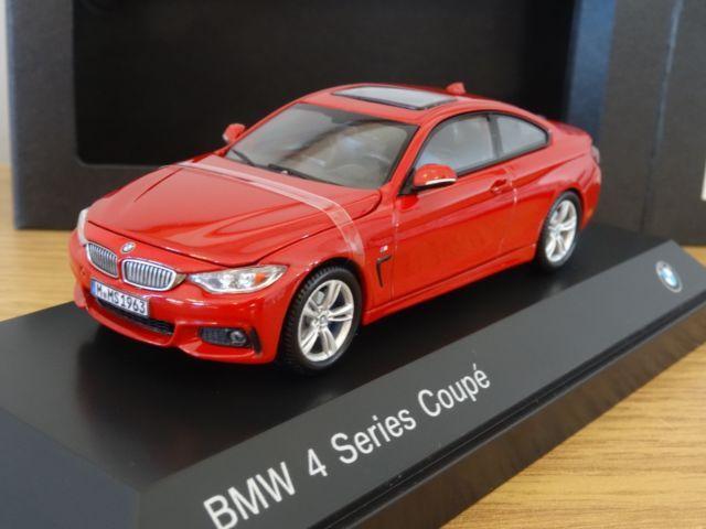 BMW Red Car Logo - BMW 4 Series 4er Coupe F32 Year 2013 Melbourne Red 1 43 iScale | eBay