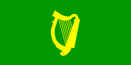 Harp of Ireland Logo - Ireland: Green Flag