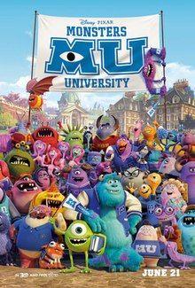 Disney Pixar Monsters University Logo - Monsters University