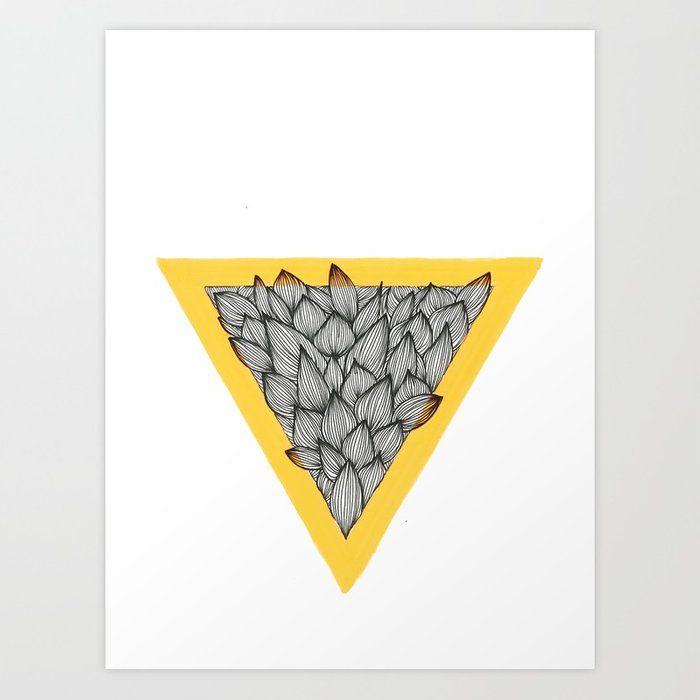 Triangle Art Logo - Triangle Art Print by milonade | Society6
