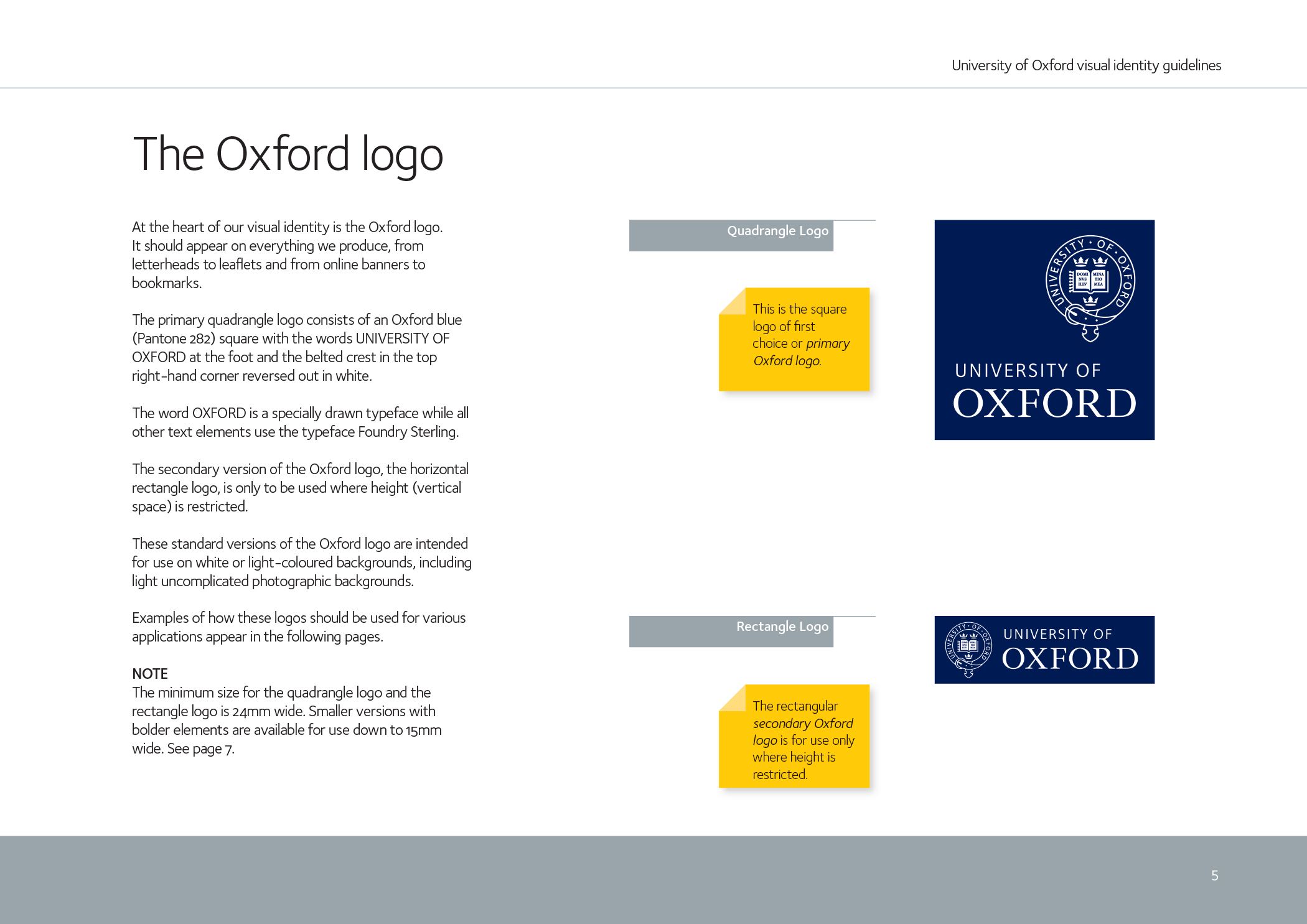 Universityofoxford Logo - University of Oxford visual identity - Fonts In Use