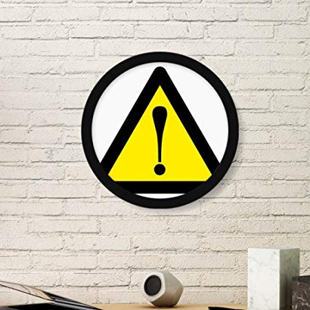Triangle Art Logo - DIYthinker Warning Symbol Yellow Safe Triangle Sign Mark Logo ...