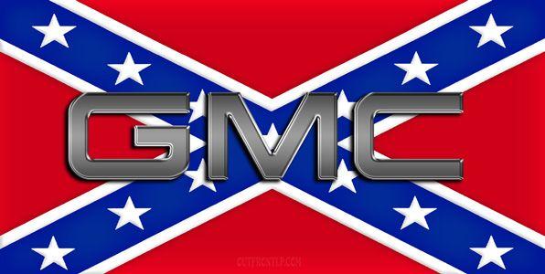 All GMC Logo - Rebel Flag With GMC Logo License Plate, License Plate, License Tag ...