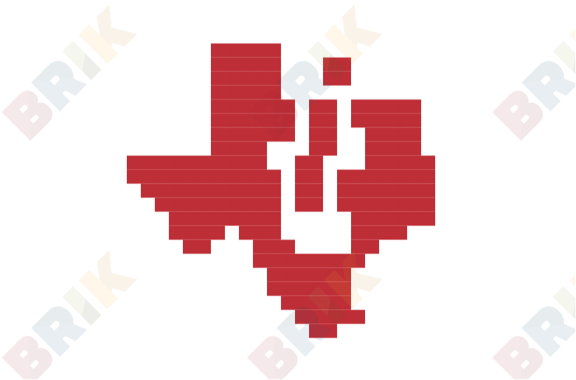 Texas Instruments Logo - Pixel Texas Instruments Logo