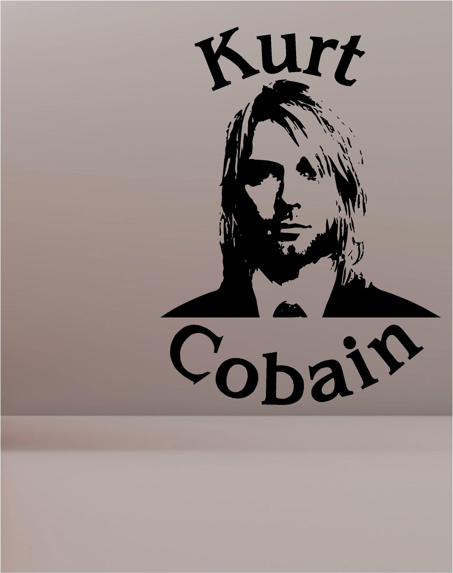 Kurt Cobain Logo - KURT COBAIN NIRVANA wall art sticker decal music bedroom lounge | eBay