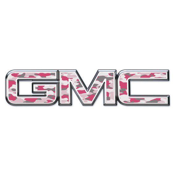 Camo GMC Logo - 07-18 GMC Sierra Yukon Pink Camo Front & Rear Emblem Overlay | Etsy