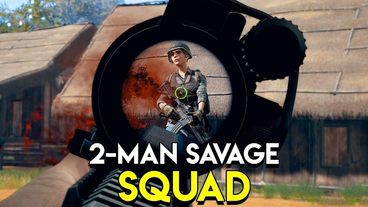 Savage Squad Gun Logo - 2 Man Savage Squad