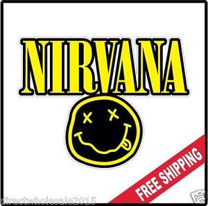 Kurt Cobain Logo - Nirvana Vinyl Wall logo Decal Sticker Alternative Rock Roll Band ...