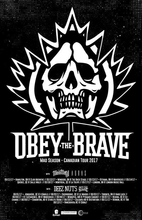 Obey the Brave Logo - Obey The Brave – Mad Season Canadian Tour 2017 – Tickets – The ...