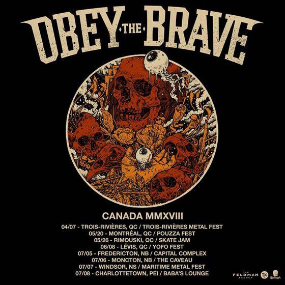 Obey the Brave Logo - Obey the Brave Map Out Canadian Tour