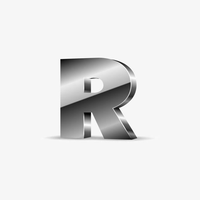 Silver R Logo - Silver Black Letters R, Black Vector, Silvery, Black PNG and Vector