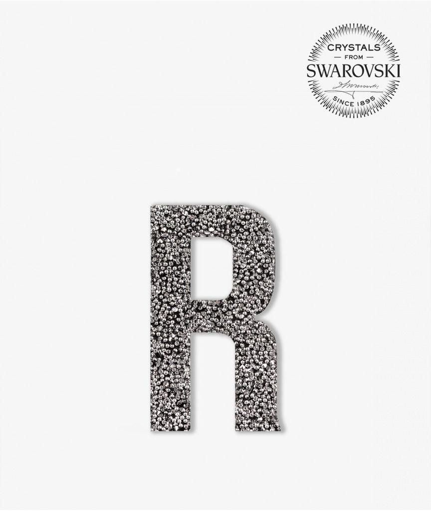 Silver R Logo - Swarovski Letter Silver R - The Case Factory