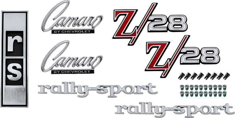 Camaro RS Logo - Chevrolet Camaro Parts. *R1078 Camaro Z28 with RS