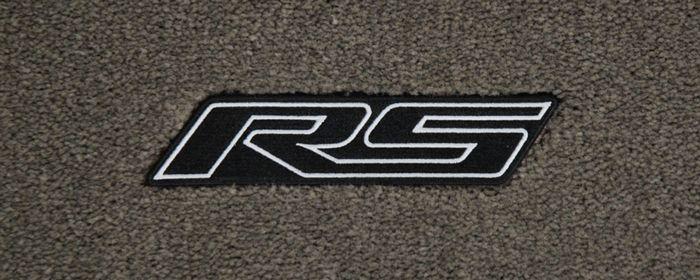 Camaro RS Logo - Camaro Ultimat Floor Mats, Embroidered Camaro RS Logo Only
