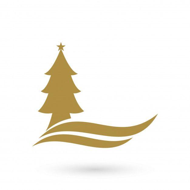 Christmas Tree Logo - Christmas tree logo template Vector | Premium Download
