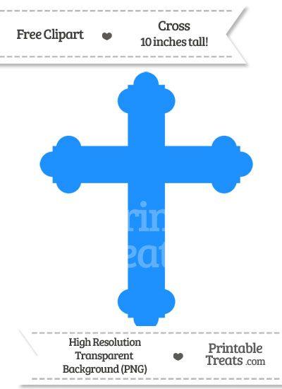 Printable Blue Cross Logo - Dodger Blue Cross Clipart — Printable Treats.com