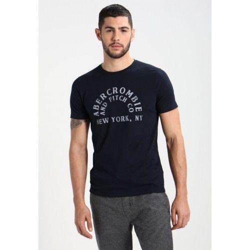 Abercrombie Clothing Logo - Abercrombie & Fitch LOGO SITEBUSTER T Shirt Navy Men