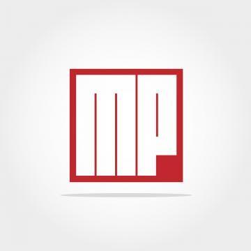 Red MP Logo - Initial Letter MP Logo Template Template for Free Download on Pngtree