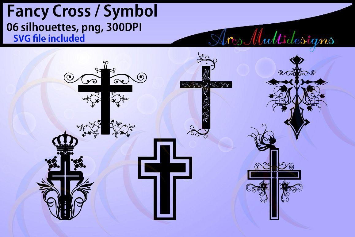 Printable Blue Cross Logo - Fancy cross silhouette / 20 fancy cross svg /Silhouettes / vector cross ...
