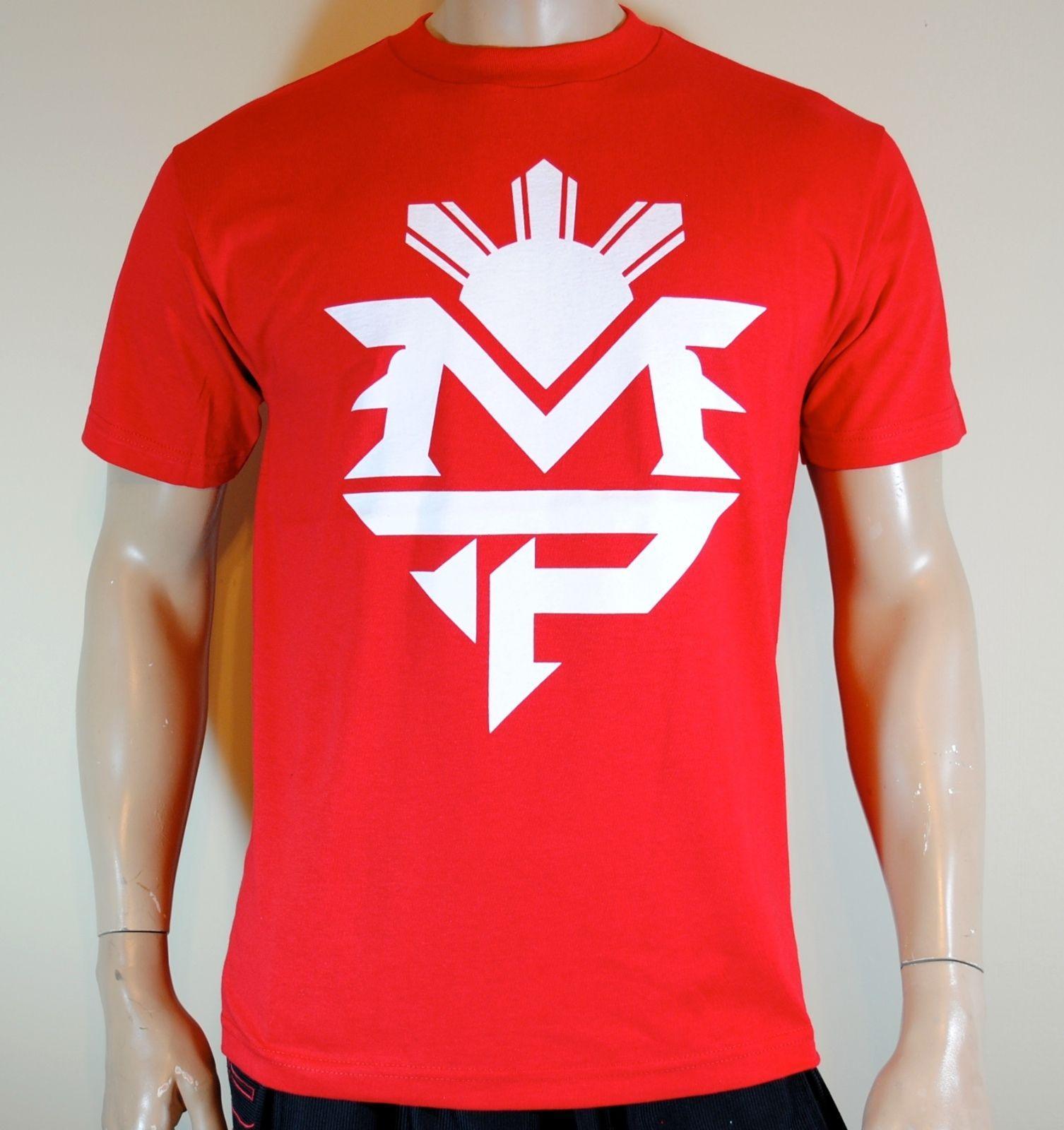 Red MP Logo - Manny Pacquiao T Shirt Boxing Mens Red MP Tee Mens 2018 Fashion ...