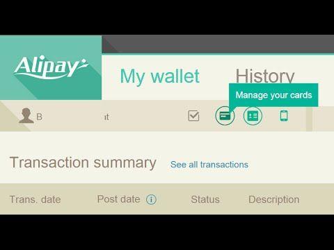 Alipay Wallet Logo - Add Credit Card To Alipay Cross Border E Payment Wallet Account To