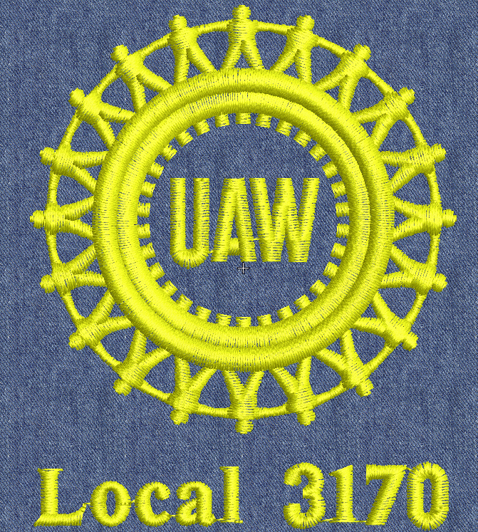 Yellow UAW Logo - UAW 3170 01 UAW Local 3170 One Color Logo Union Shop
