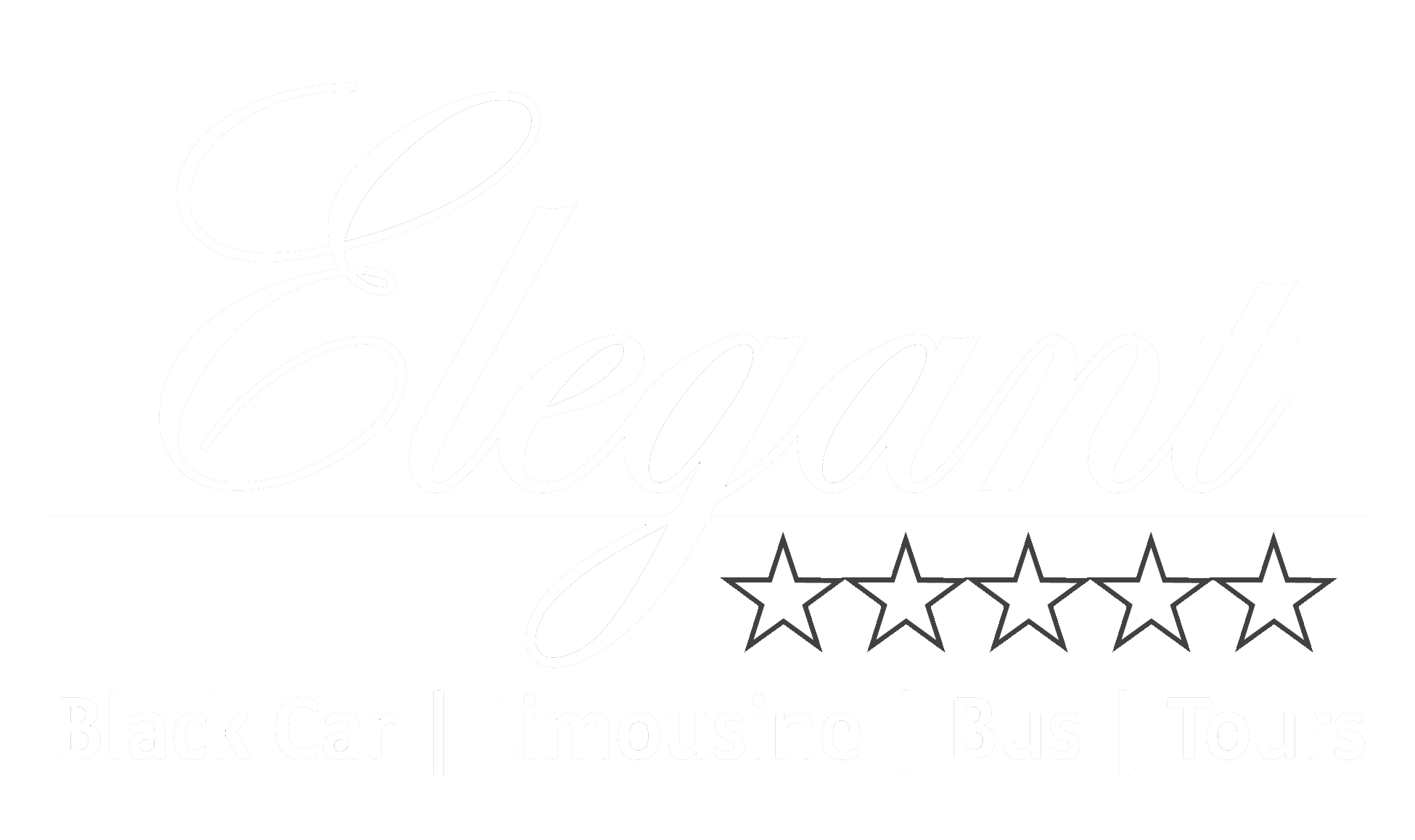 Elegant Black and White Logo - Black Car. Limousine. Bus. Tours