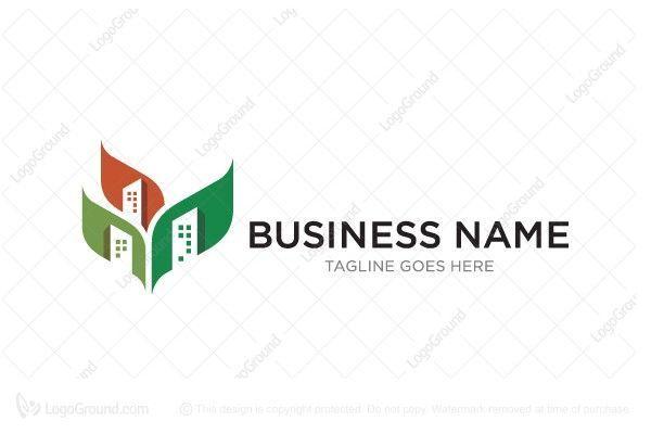 Green Builder Logo - LogogroundLogo for Sale: Green construction or Eco builder logo ...