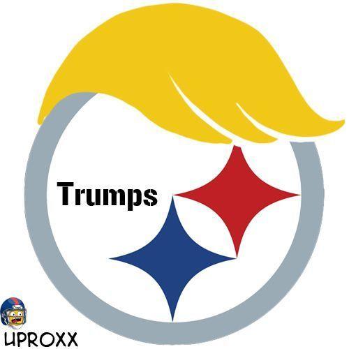 Steelers Logo - If the Pittsburgh Steelers logo was made into Donald Trump