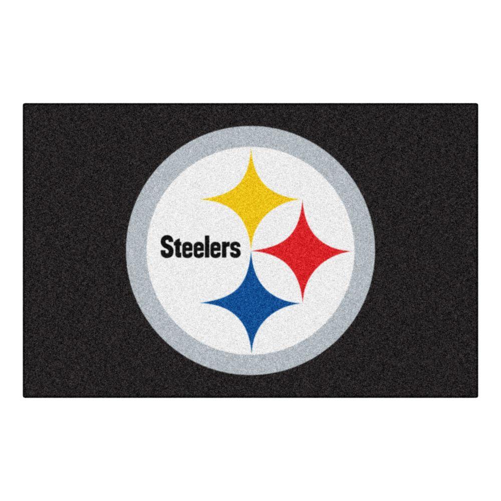 NFL Steelers Logo - FANMATS Pittsburgh Steelers 2 ft. x 3 ft. Area Rug-5829 - The Home Depot