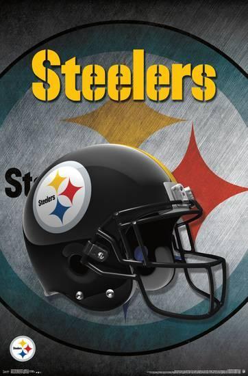Steelers Football Logo - NFL: Pittsburgh Steelers- Logo Helmet 16 Posters at AllPosters.com