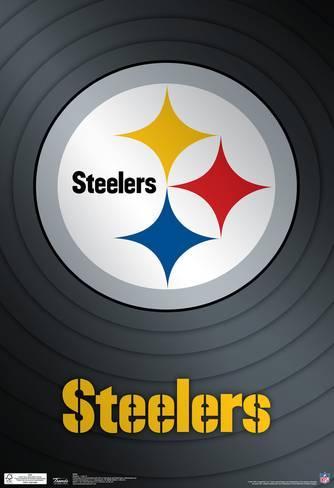 NFL Steelers Logo - Pittsburgh Steelers Logo Nfl Sports Poster Poster - by AllPosters.ie