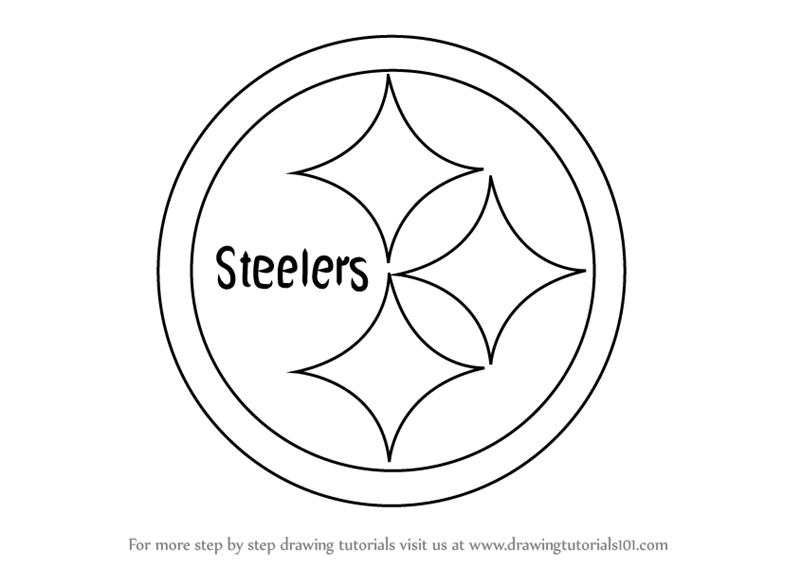 NFL Steelers Logo - Learn How to Draw Pittsburgh Steelers Logo (NFL) Step by Step ...