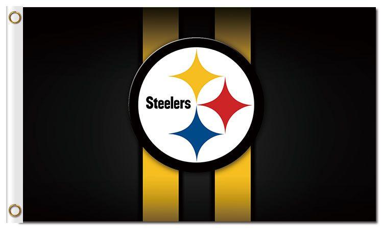NFL Steelers Logo - NFL Pittsburgh Steelers 3x5 feet polyester flags logo vertical s ...
